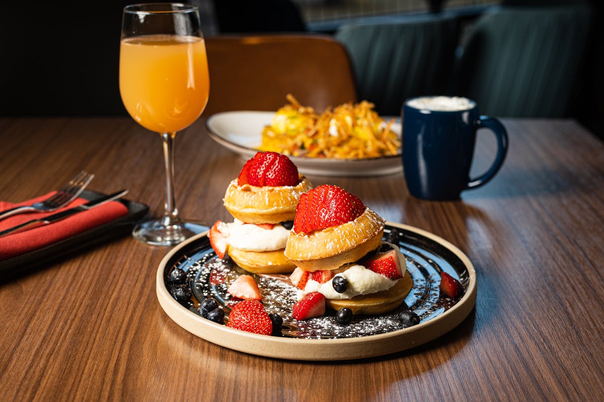 a plate of food on a table